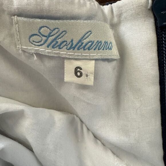 Shoshanna Navy Strapless Dress Size 6 - Picture 7 of 7